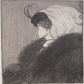 Drawing of wife or mother-in-law, depending on perspective